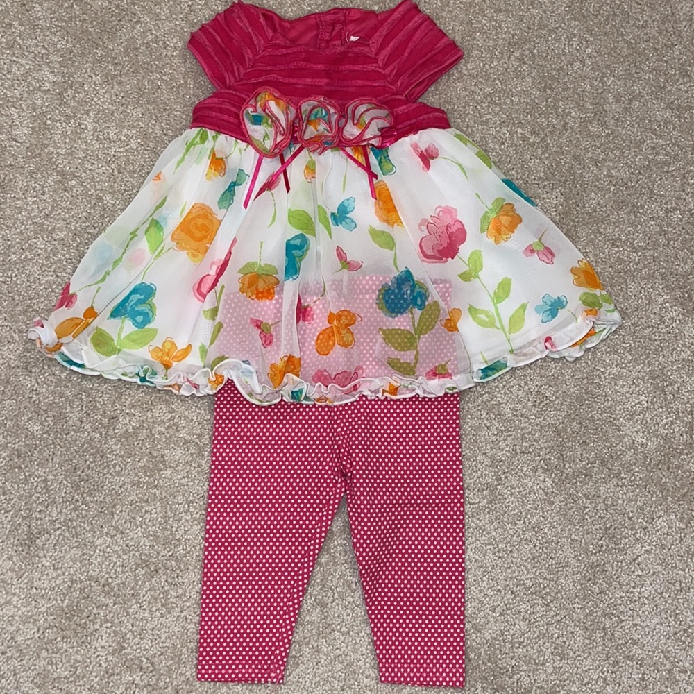 Sweet Heart Rose 2-piece top and legging set